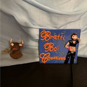 This is a handmade Minotaur created by an artist.